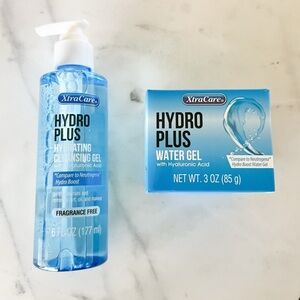 NWT XtraCare Hydro Plus Hyaluronic Acid Skincare Set Cleanser & Water Gel